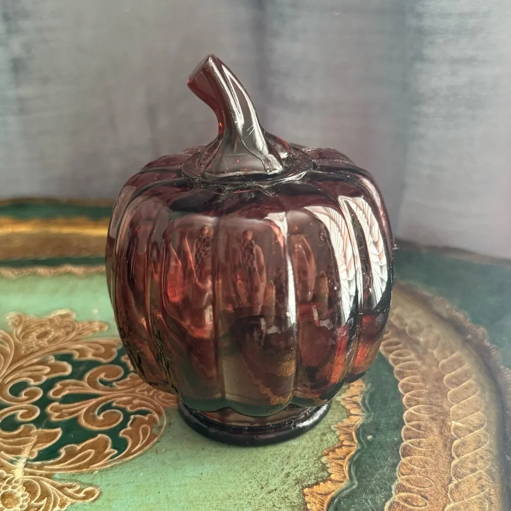Target Bulleyes fluted, Glass 🎃 3/ Pumpkins 🎃 Decor